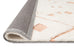 Leesha Cream and Peach Tribal Shag Rug