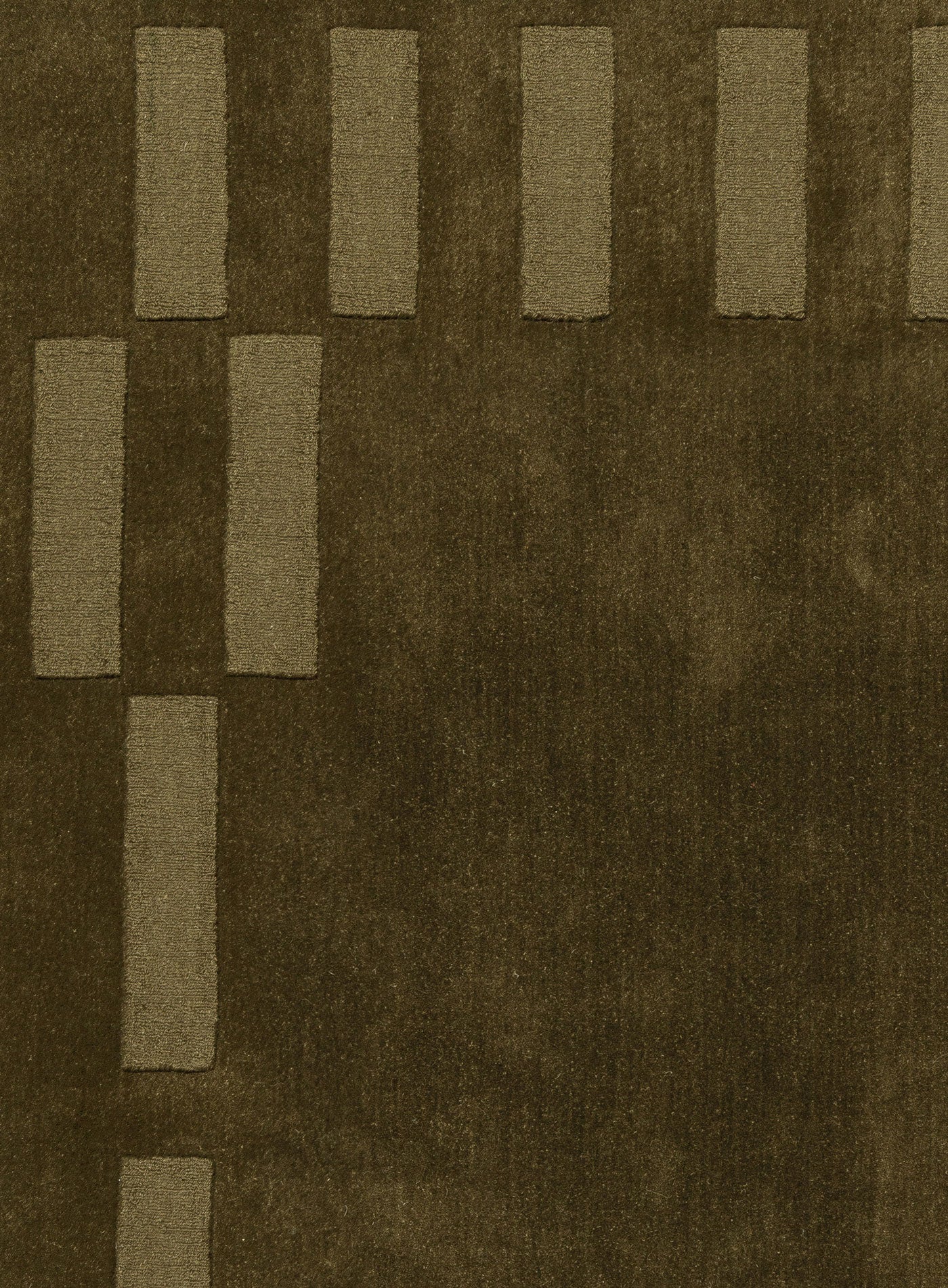 Leighton Olive Handloom Geometric Wool Rug