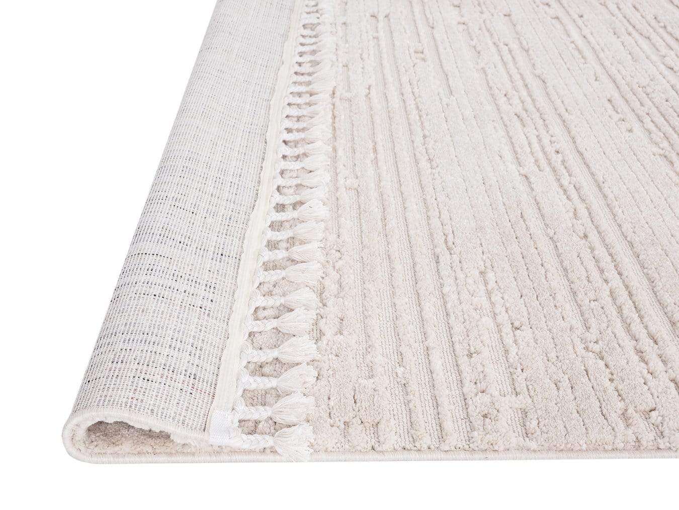 Leilani Ivory Cream Textured Rug