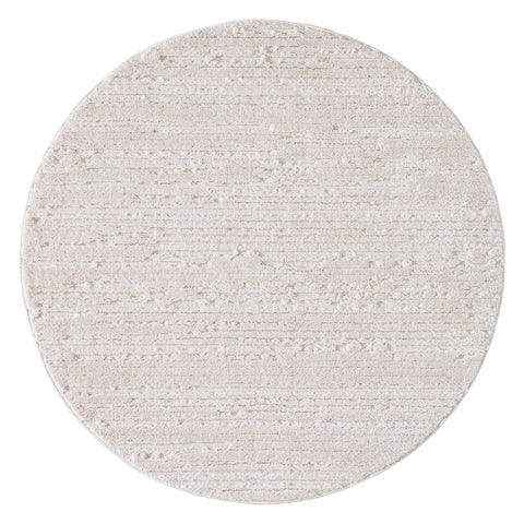 Leilani Ivory Cream Textured Round Rug*NO RETURNS UNLESS FAULTY