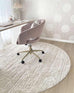 Leilani Ivory Cream Textured Round Rug*NO RETURNS UNLESS FAULTY