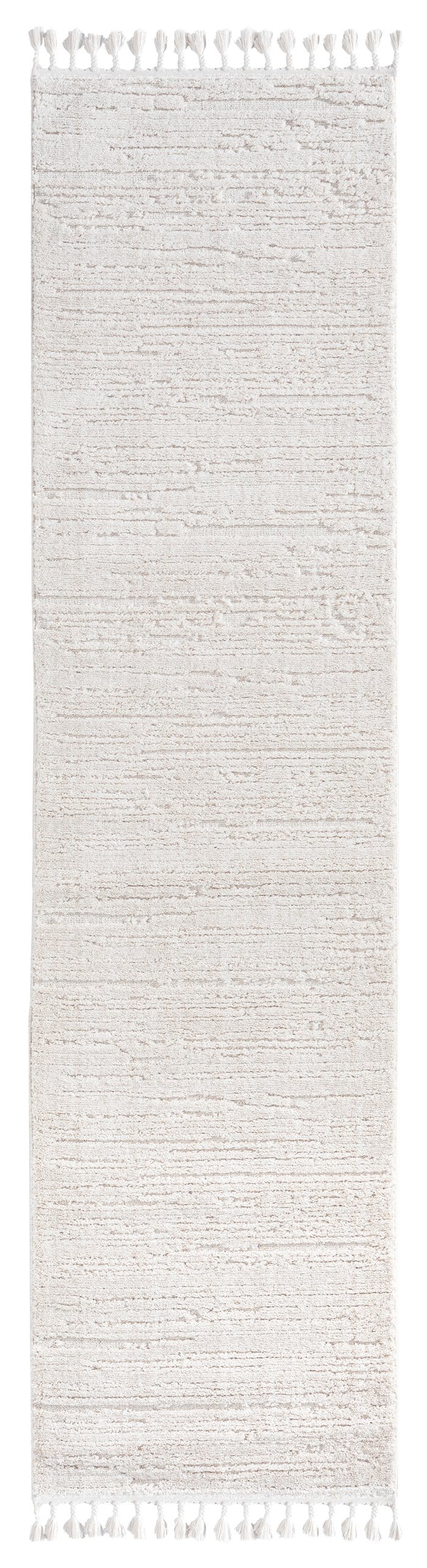 Leilani Ivory Cream Textured Runner Rug