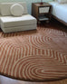 Leta Brown Abstract Rollie Pollie Round Playmat