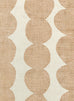 Lexa Beige and Light Beige Abstract Rollie Pollie Round Playmat