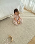 Linnea Beige Herringbone Braided Wool Rug