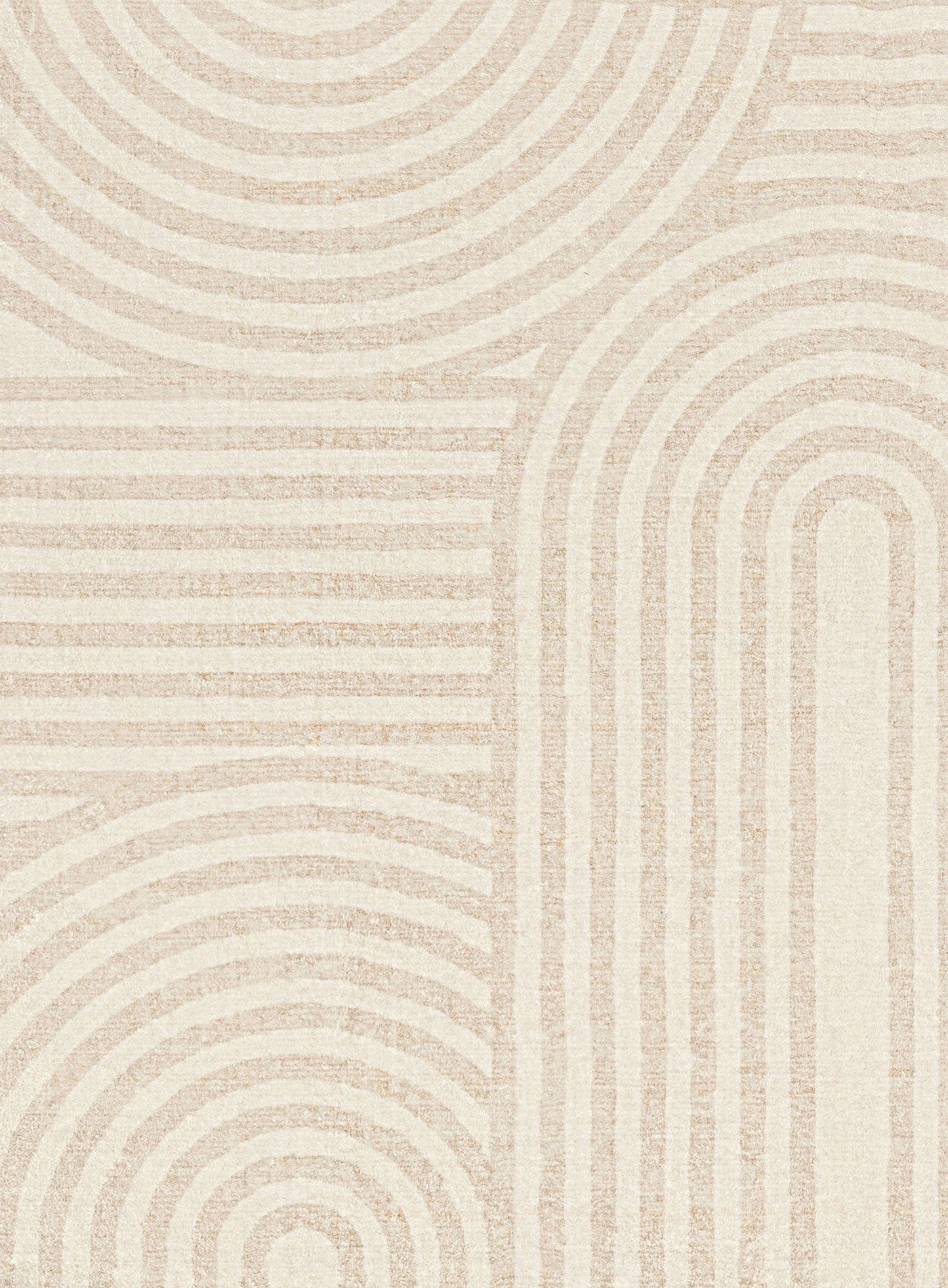 Lissy Ivory Rainbow Pattern Washable Rug