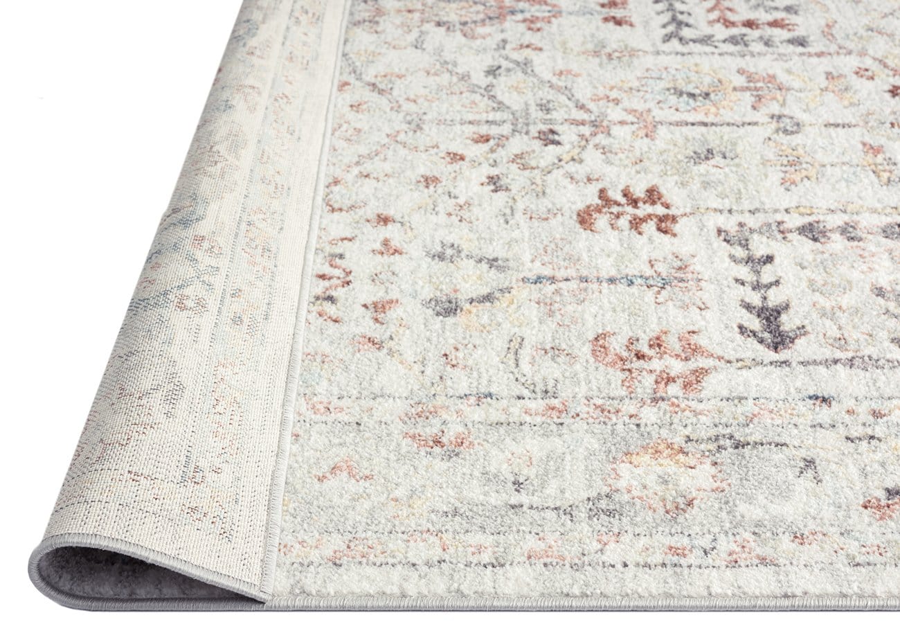 Livvie Blue and Orange Multi-Colour Distressed Runner Rug