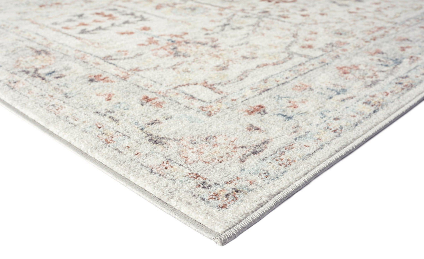 Livvie Blue and Orange Multi-Colour Distressed Runner Rug