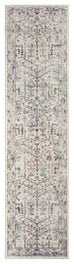 Livvie Blue and Orange Multi-Colour Distressed Runner Rug