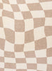 Logan Beige and Ivory Abstract Checkered Washable Rug