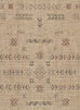Loom Sand Beige and Stone Tribal Pattern Indoor Outdoor Runner Rug