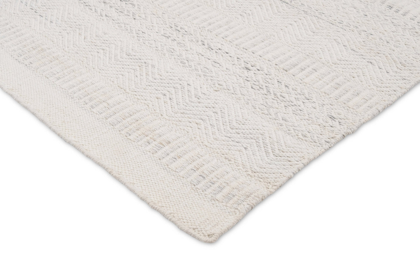 Loretta Cream and Grey Indoor Outdoor P.E.T Runner Rug