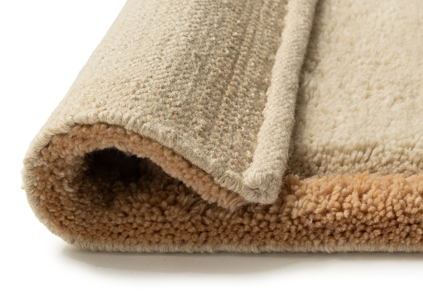 Lydia Peach High-Low Shag Wool Rug
