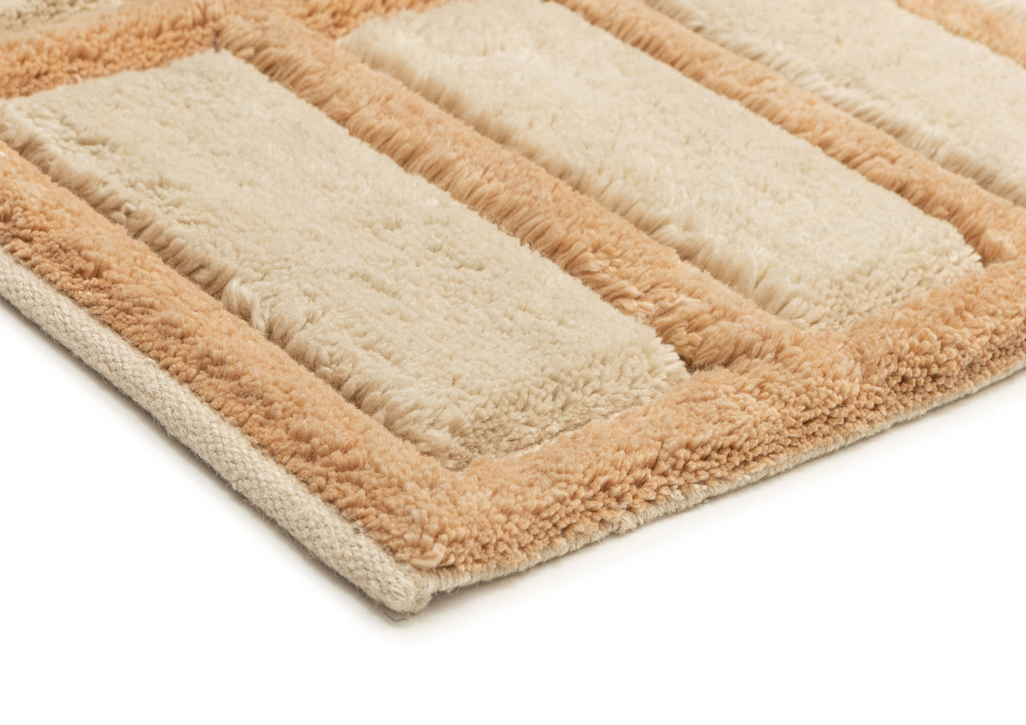 Lydia Peach High-Low Shag Wool Rug