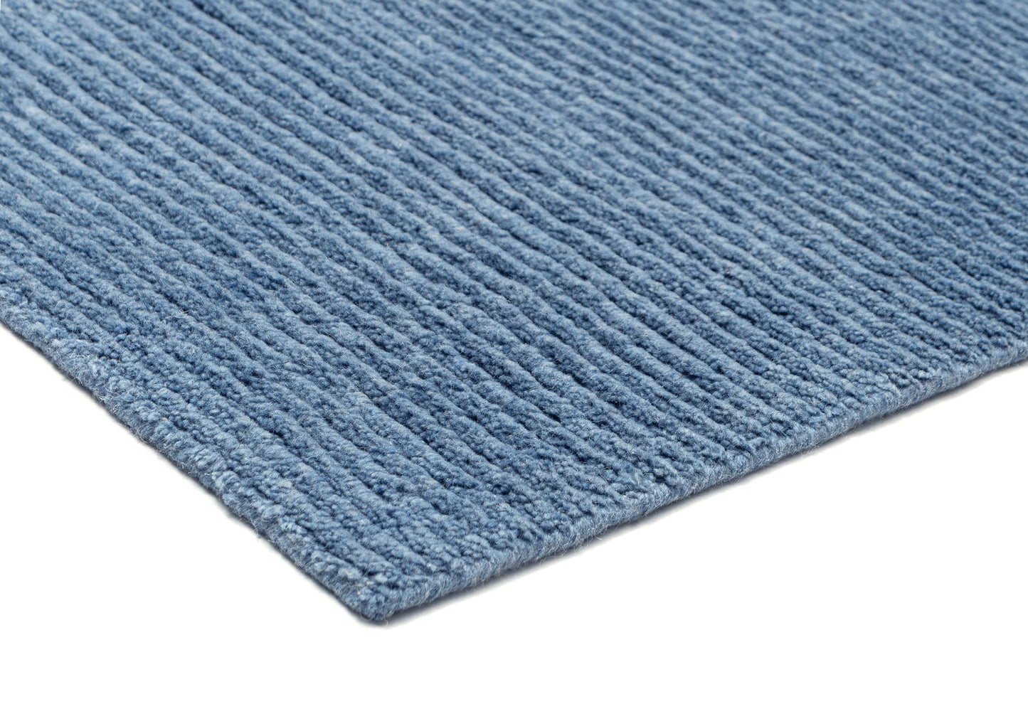 Malgosia Denim Blue Cut Pile Wool Rug