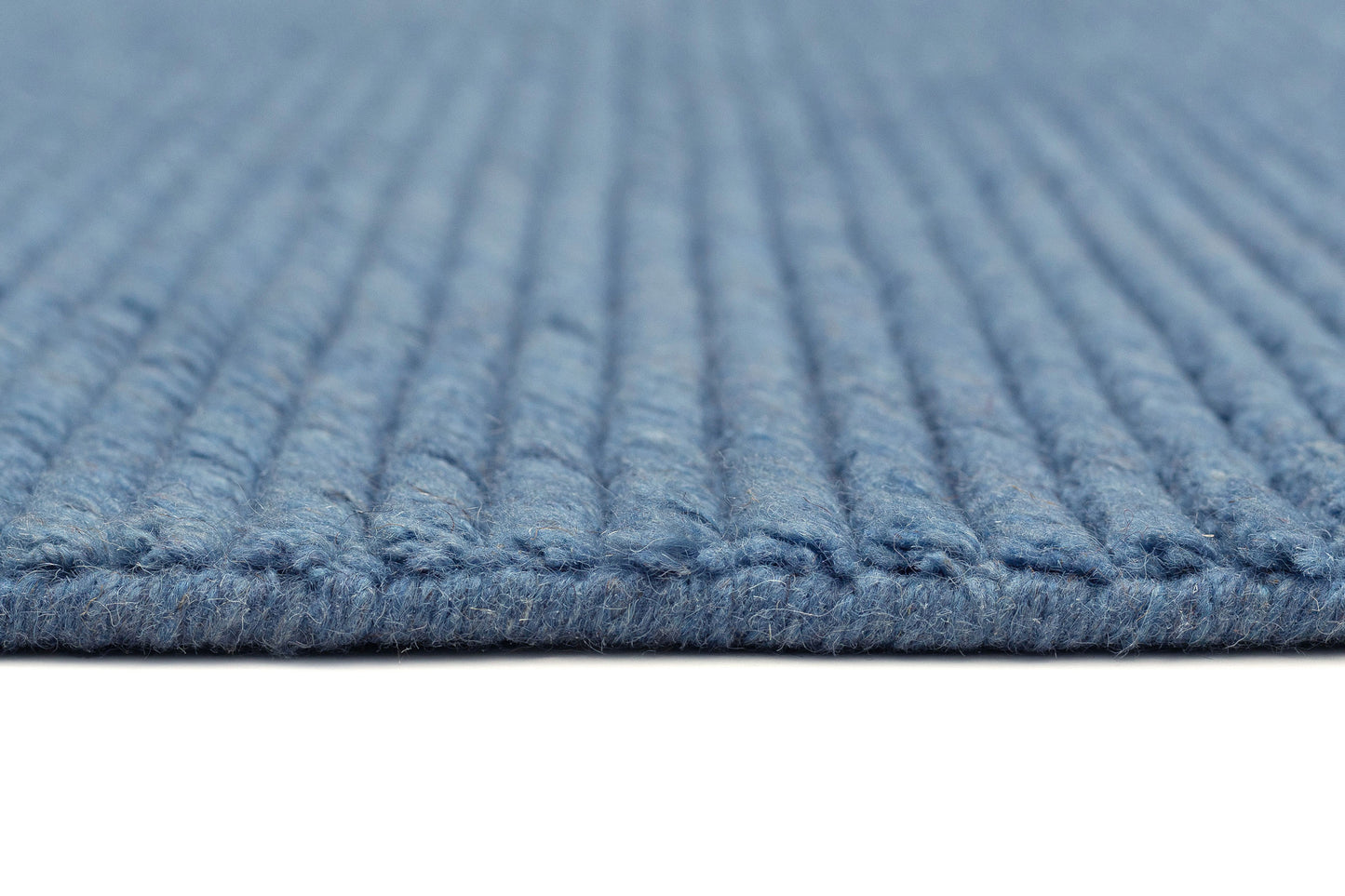 Malgosia Denim Blue Cut Pile Wool Rug