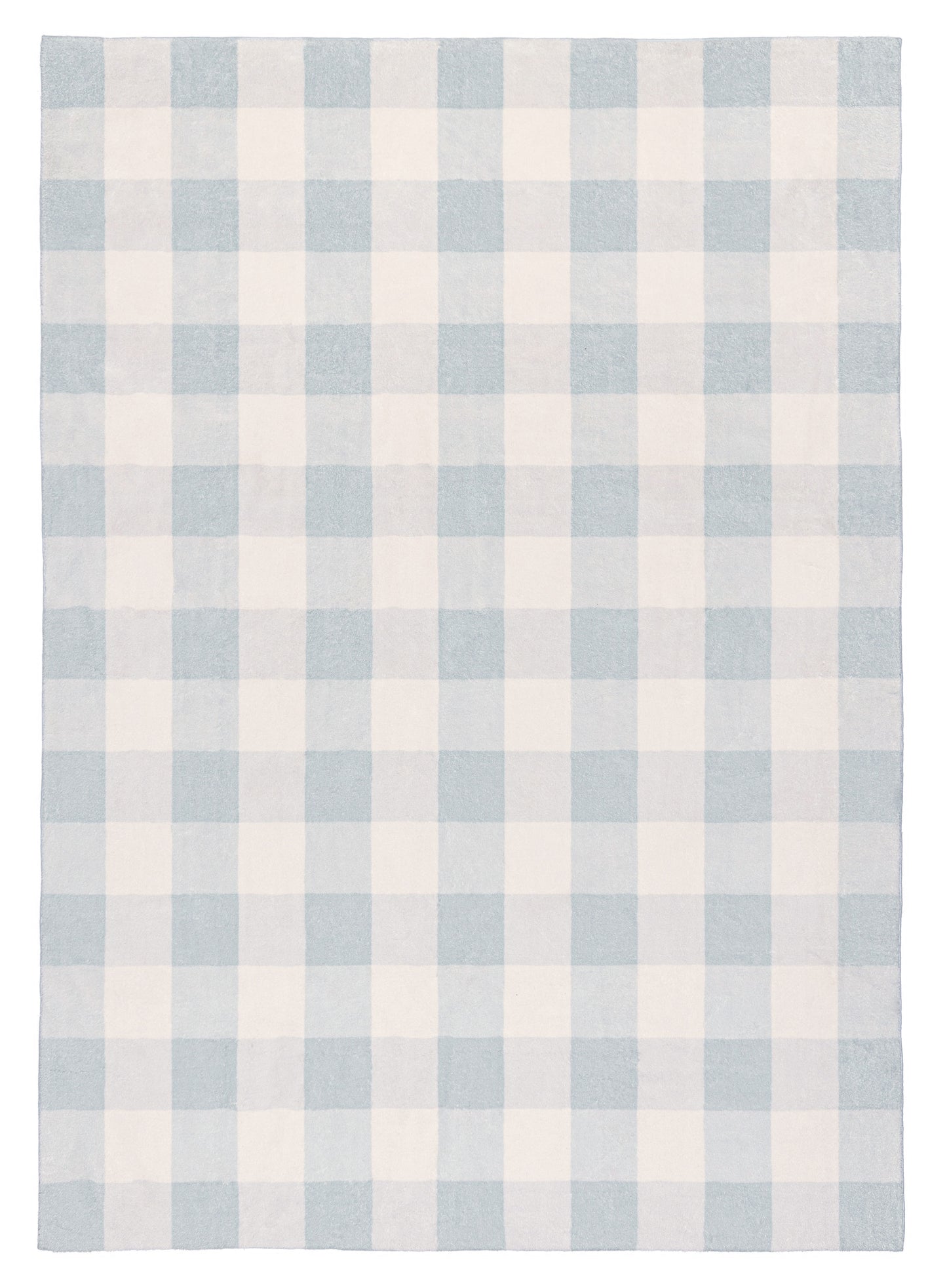 Marcia Seafoam Gingham Washable Rug