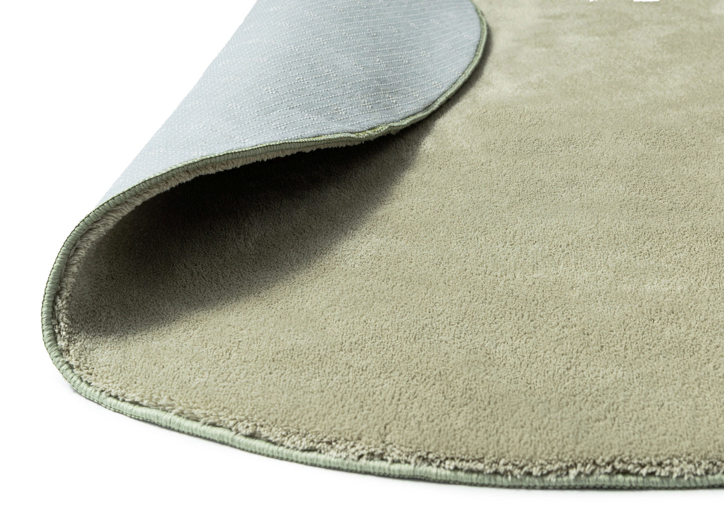 Masha Green Irregular Shape Washable Rug