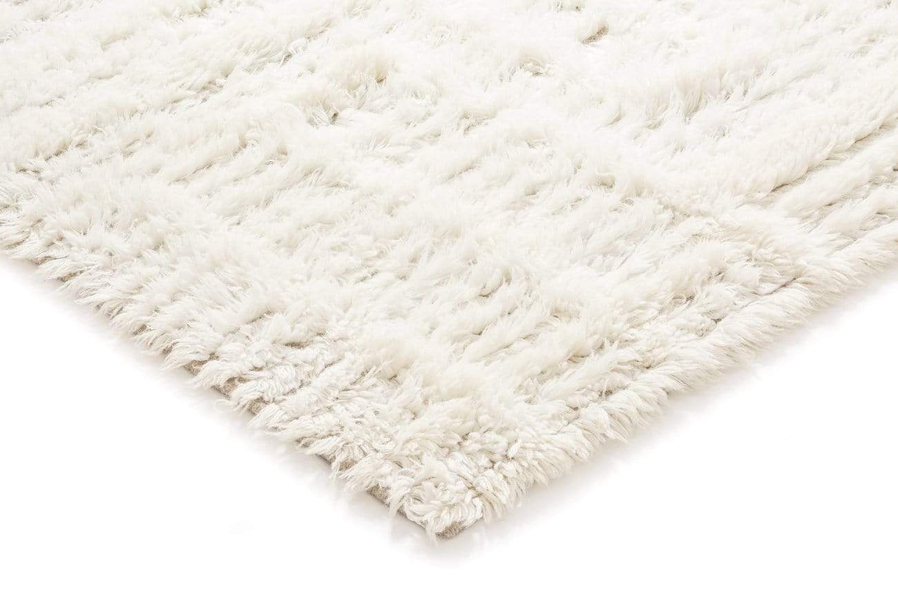 Maya Geometric Pattern Berber Wool Shag Rug