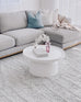 Melia Grey and Ivory Tribal Textured Rug