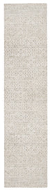 Melia Grey and Ivory Runner Rug *NO RETURNS UNLESS FAULTY