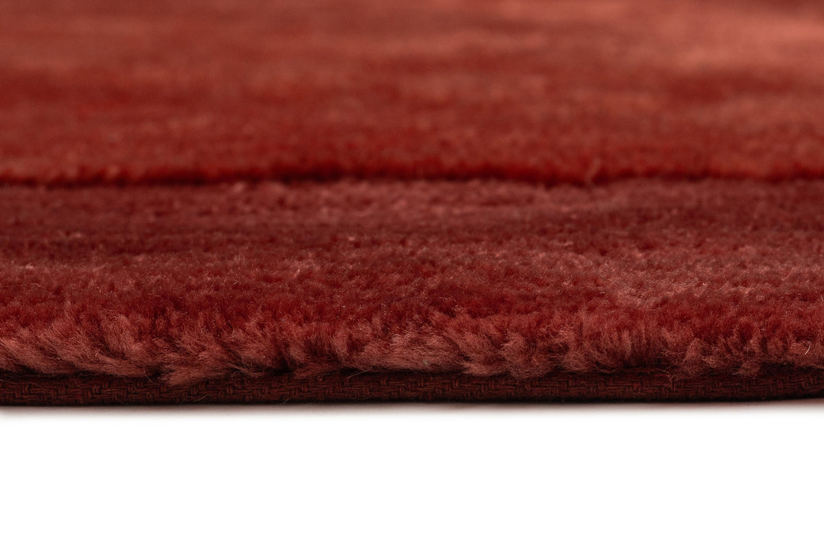 Melina Baked Clay Bordered Shag Rug