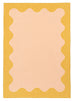 Melody Pink and Yellow Wiggle Bordered Washable Rug