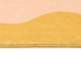 Melody Pink and Yellow Wiggle Bordered Washable Rug