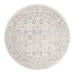 Melrose Cream and Pink Traditional Round Rug