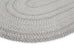 Mika Grey Braided Flatweave Indoor Outdoor Oval Rug