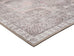 Mindi Grey and Pink Traditional Distressed Washable Rug