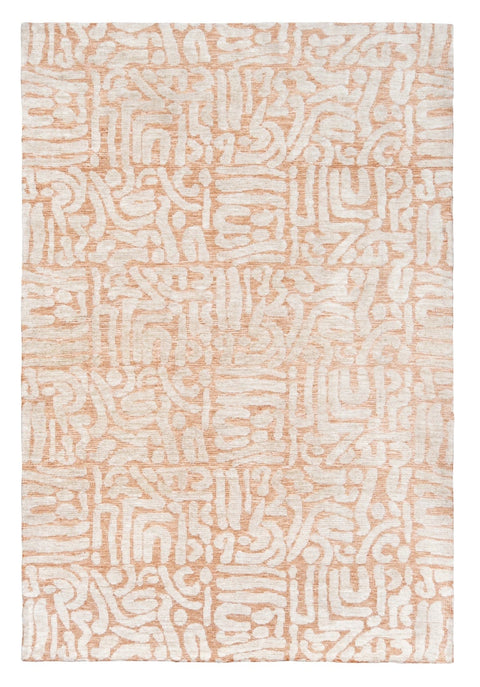 Miranda Peach and Cream Transitional Tribal Rug