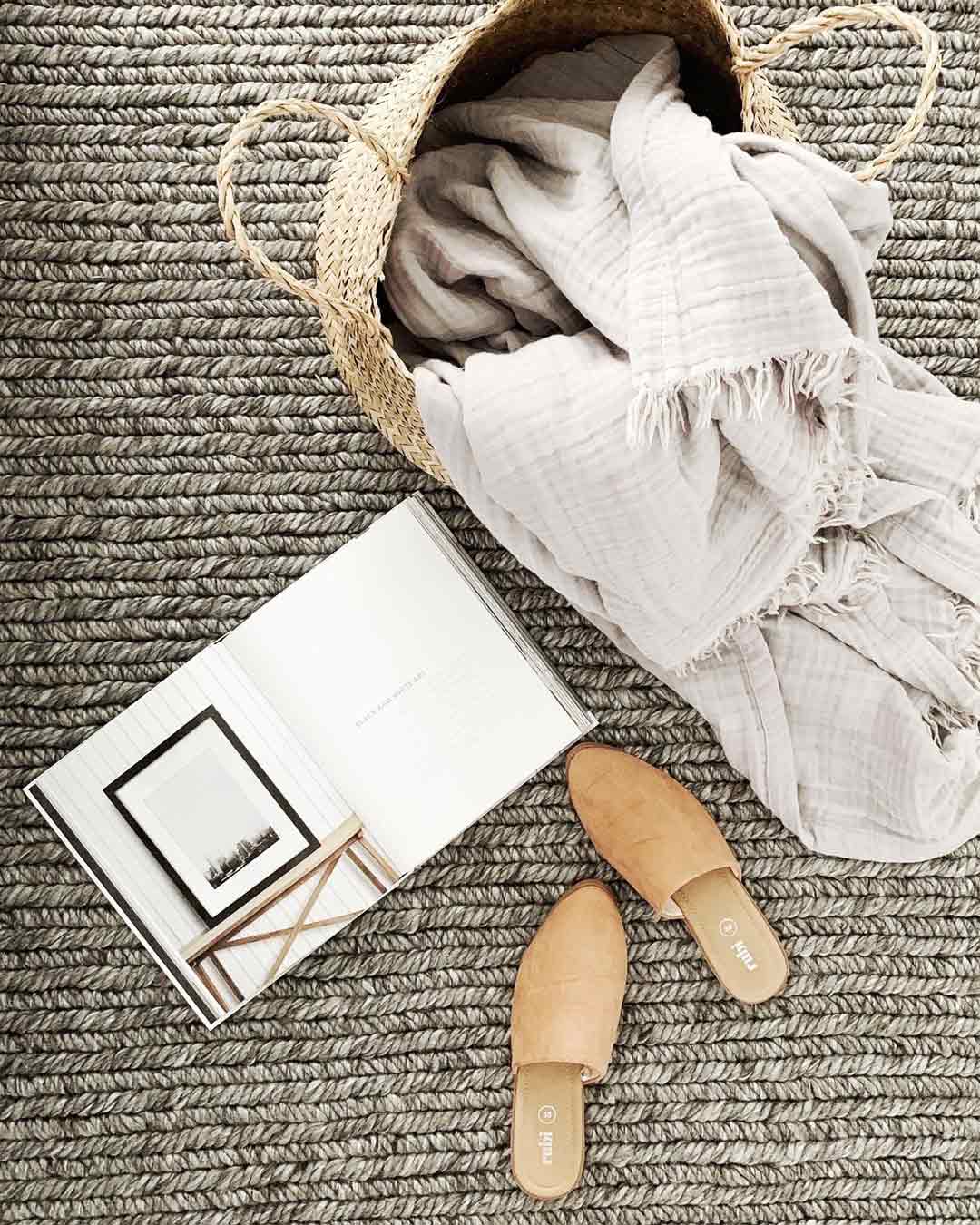 Moa Grey Braided Wool Rug *NO RETURNS UNLESS FAULTY