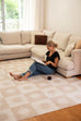 Mona Light Beige Washable Rug