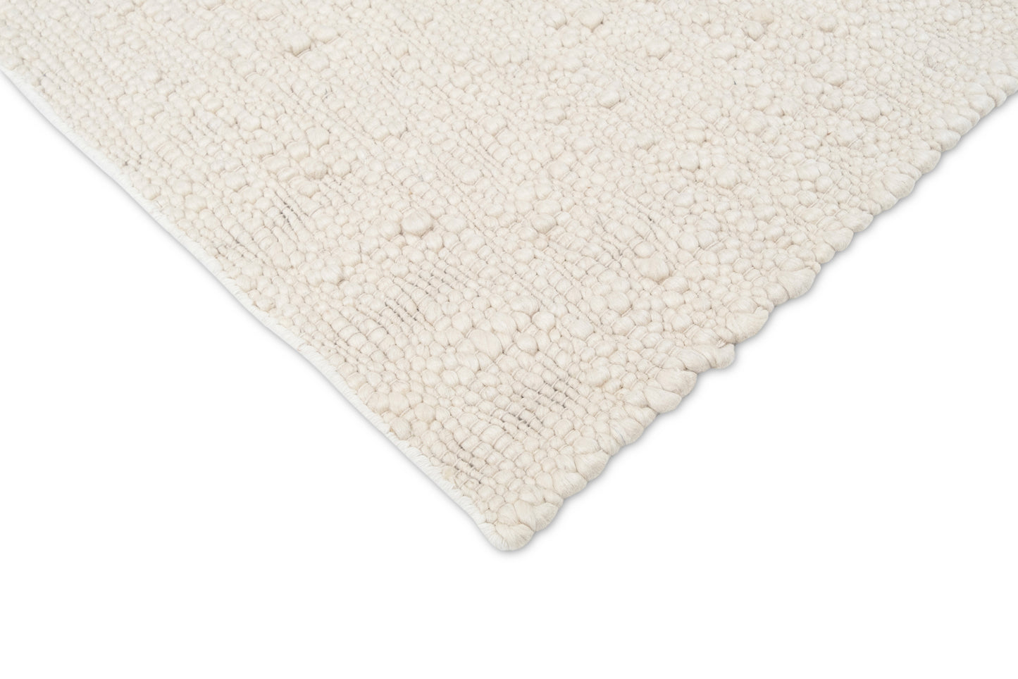 Monti Cream Textured Handmade Wool Rug