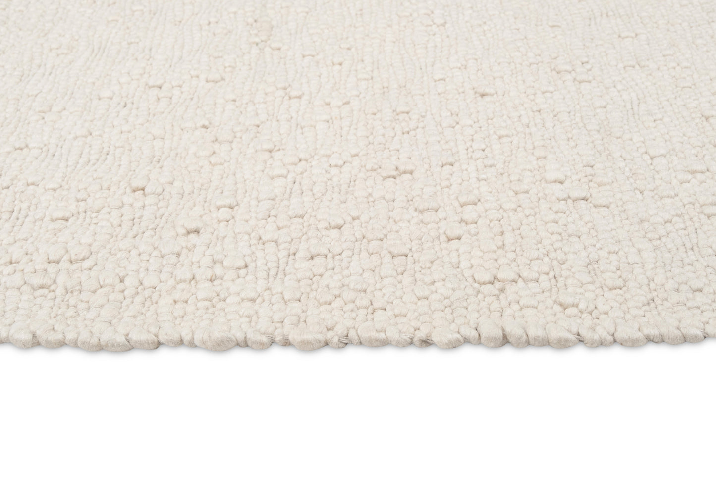 Monti Cream Textured Handmade Wool Rug