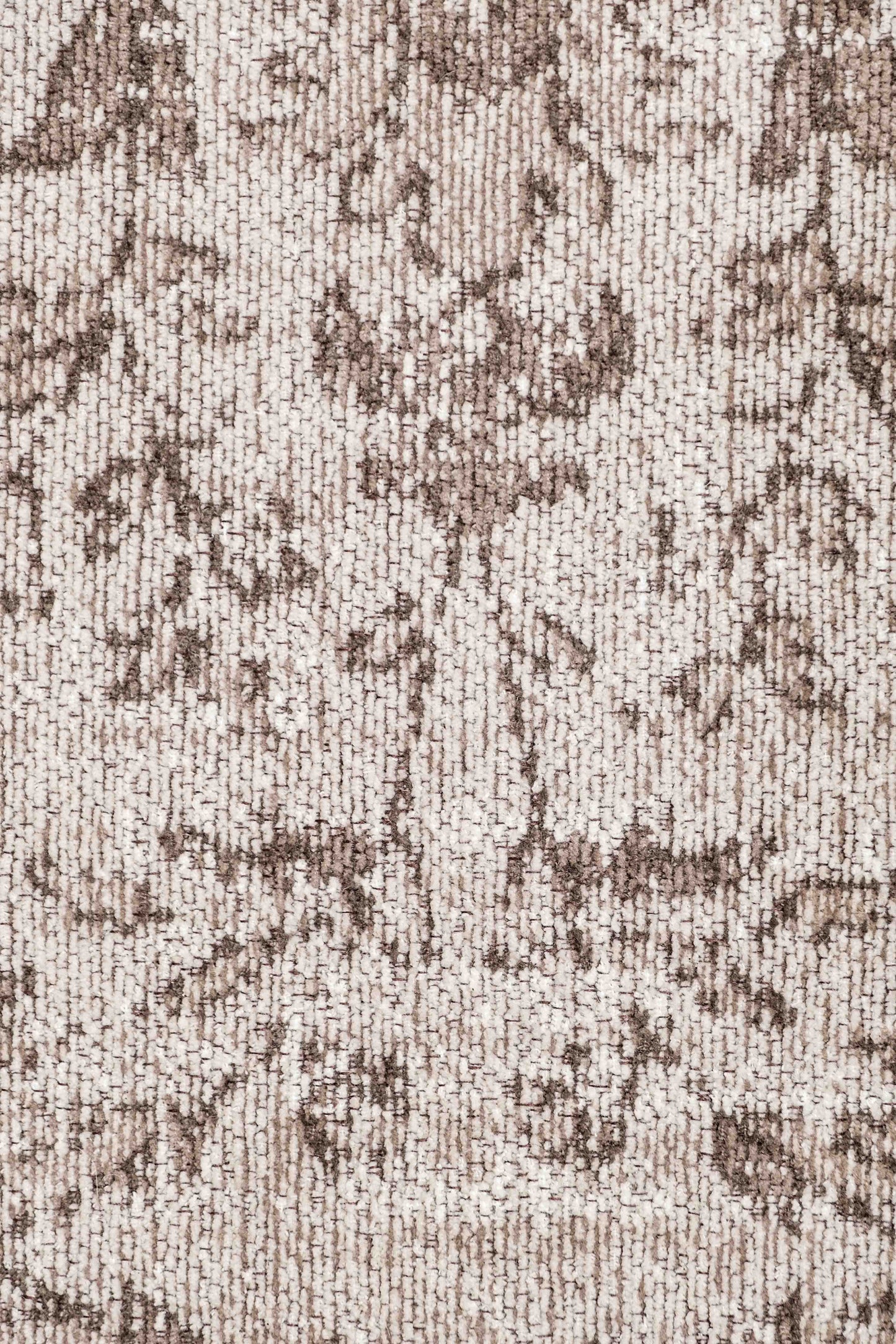 Moselle Beige and Brown Floral Distressed Runner Rug