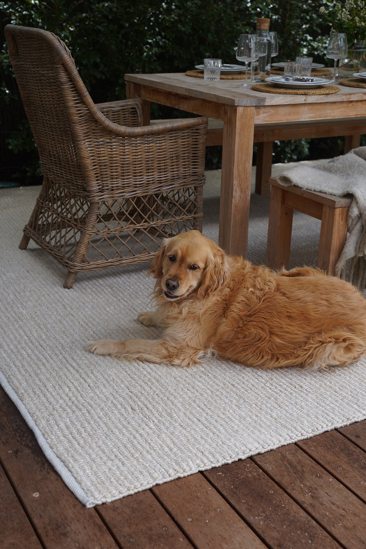 Looped Outdoor Rug Nadine Beige Looped Indoor Outdoor Rug