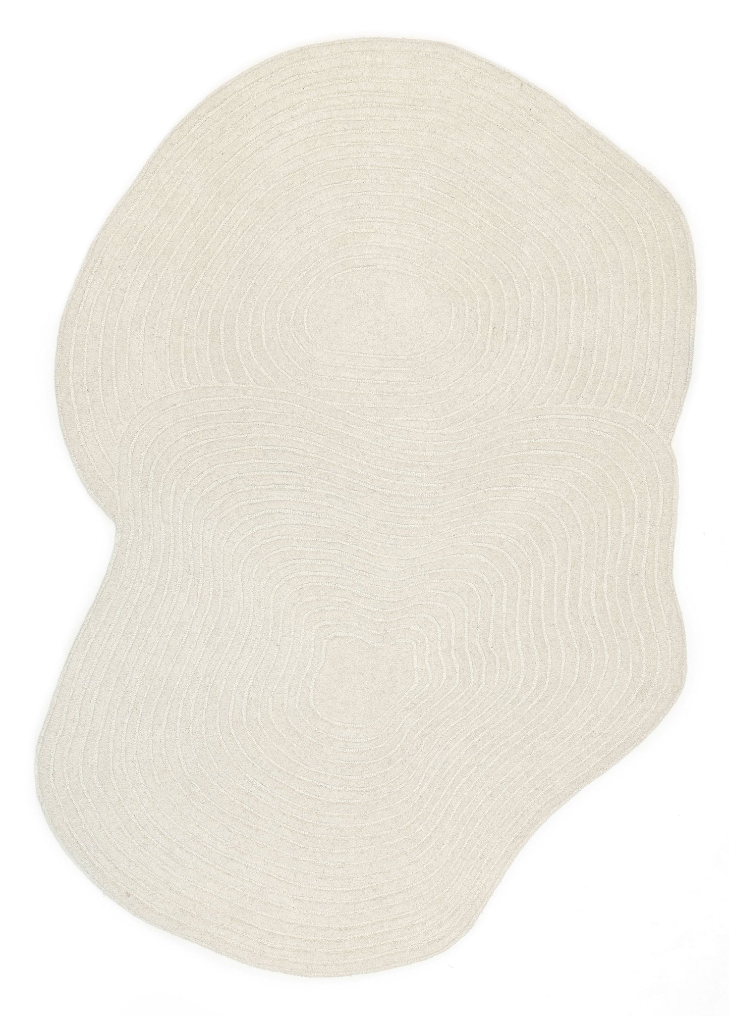 Nafiya Cream Modern Hand-Tufted Wool Rug
