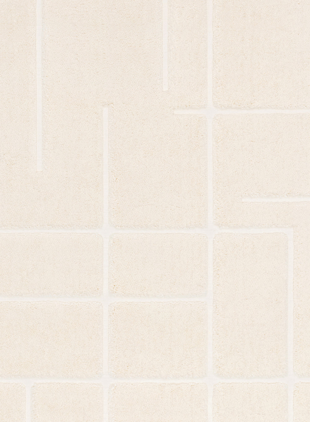 Nalu Ivory Geometric Round Rug