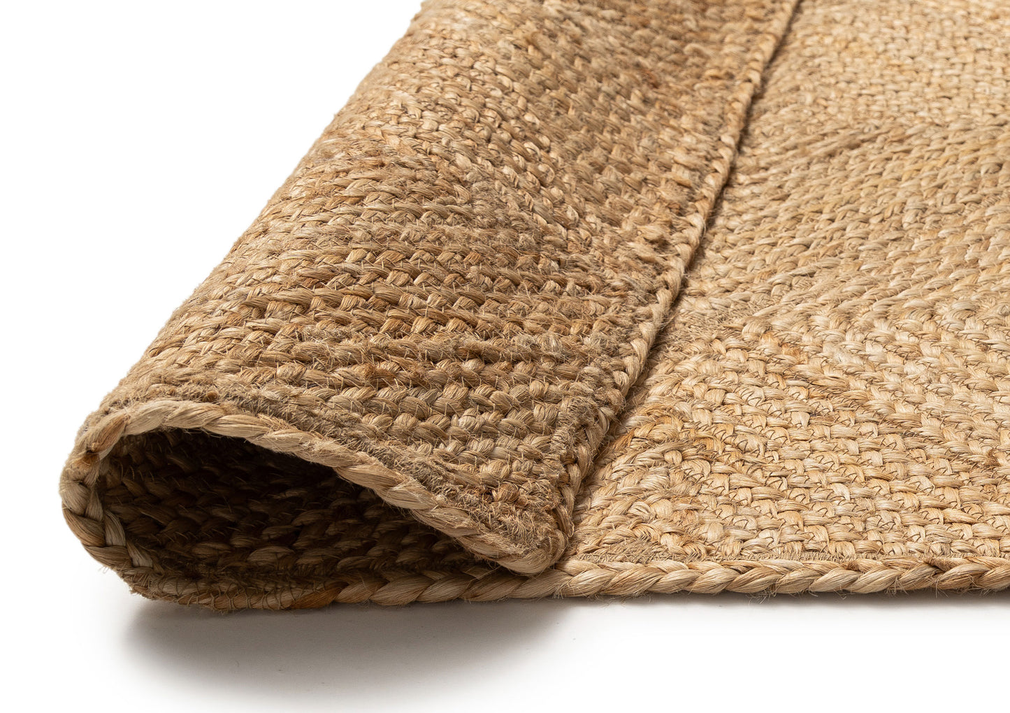 Nashira Natural Brown Diamond Jute Rug