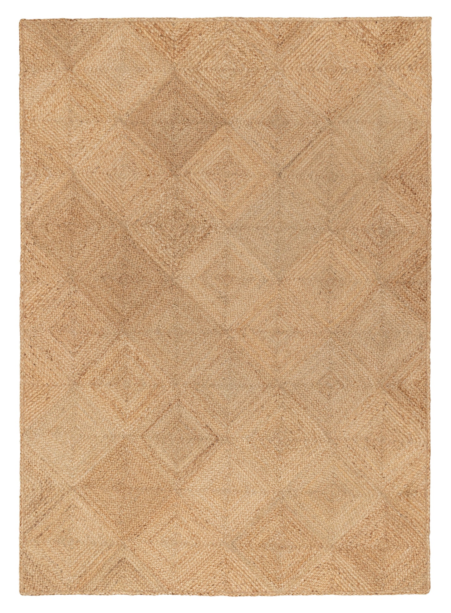 Nashira Natural Brown Diamond Jute Rug