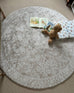 Neci Neutral Cream Plush Rollie Pollie Round Playmat