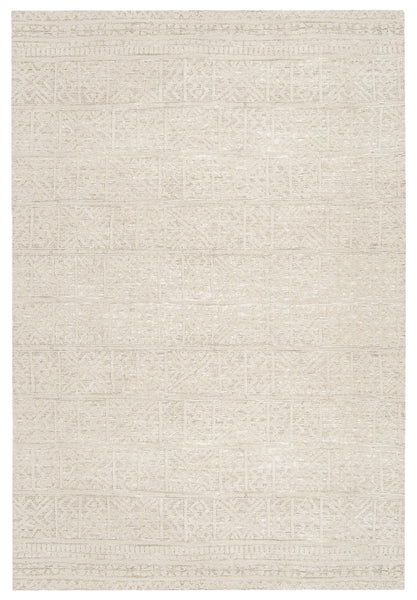 Neewa Beige and Ivory Tribal Transitional Rug