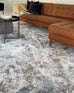 Neve Blue Grey and Bronze Transitional Motif Rug *NO RETURNS UNLESS FAULTY