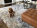Neve Blue Grey and Bronze Transitional Motif Rug *NO RETURNS UNLESS FAULTY