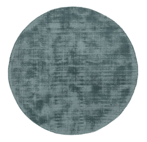 Nico Turquoise Handwoven PET Round Rug