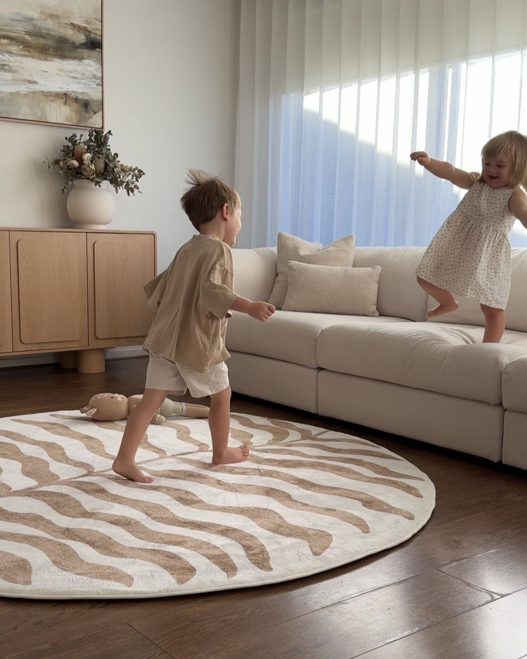 Nix Sand Botanical Rollie Pollie Round Playmat