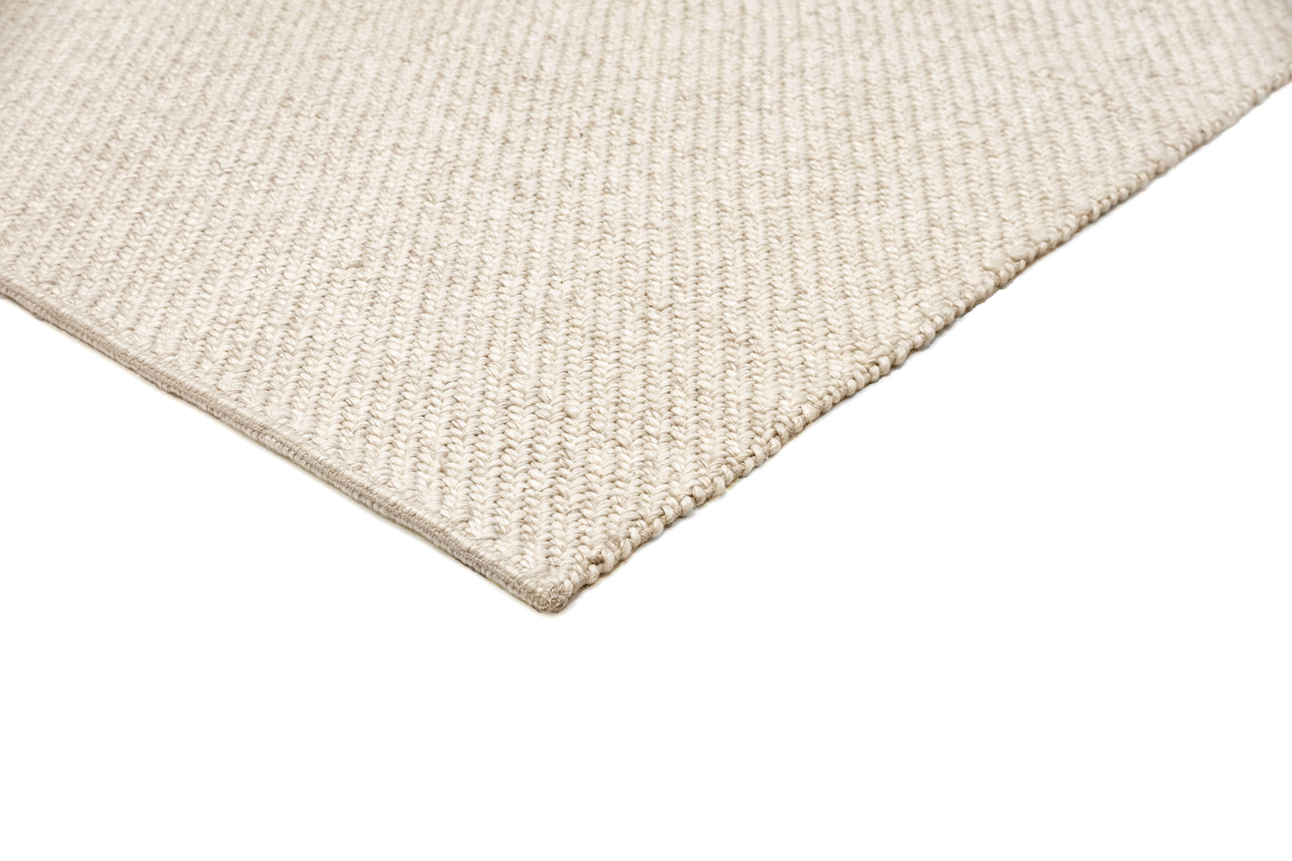 Noemie Cream and Beige Chunky Wool Rug