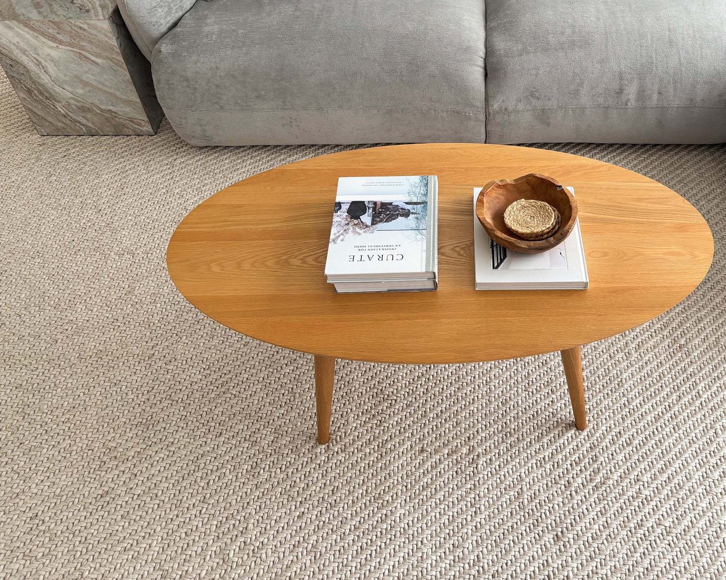 Noemie Cream and Beige Chunky Wool Rug